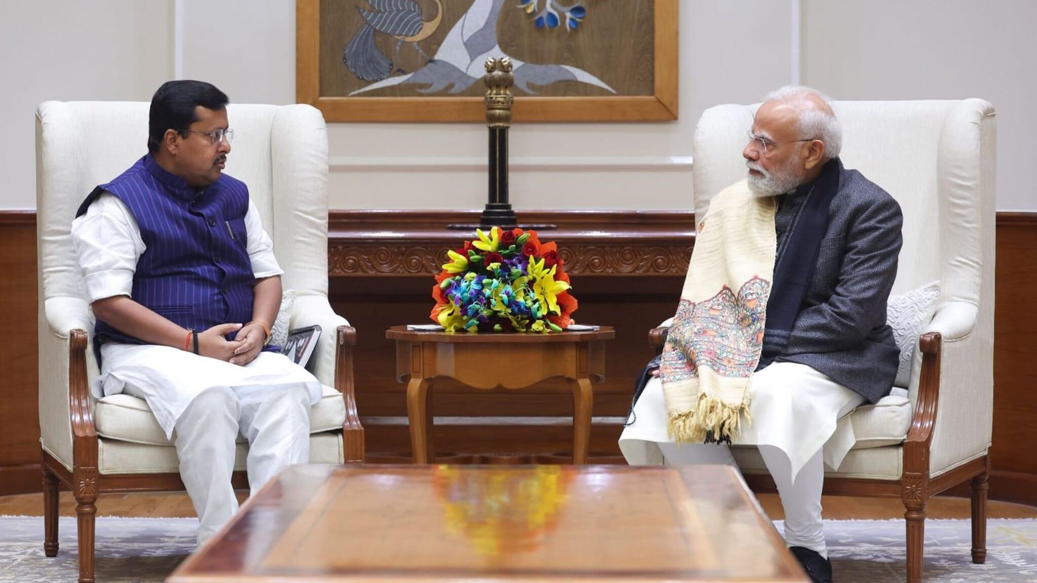 PM Modi Meets New BJP National Working President Nitin Nabin, Praises His Organisational Experience
