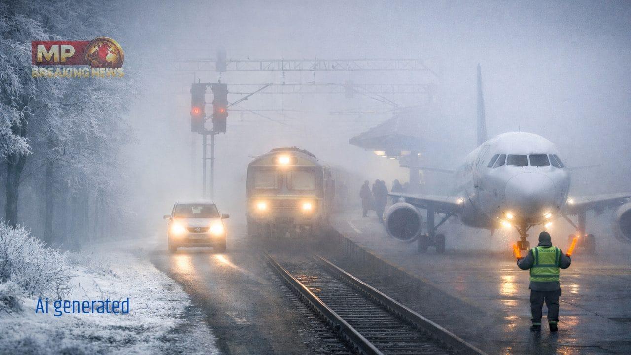 IMD Alert: Cold Wave, Dense Fog to Disrupt Flights and Trains in North India for Next 48 Hours