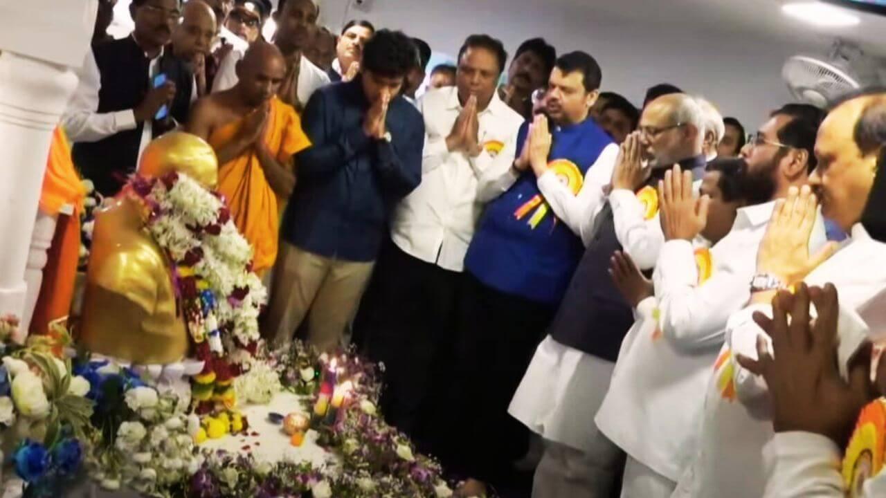 बाबासाहेबांच्या संविधानामुळं देश आज एकसंघ, त्यांच्या विचाराने पुढे जाण्याचा संकल्प करुया – मुख्यमंत्री फडणवीस