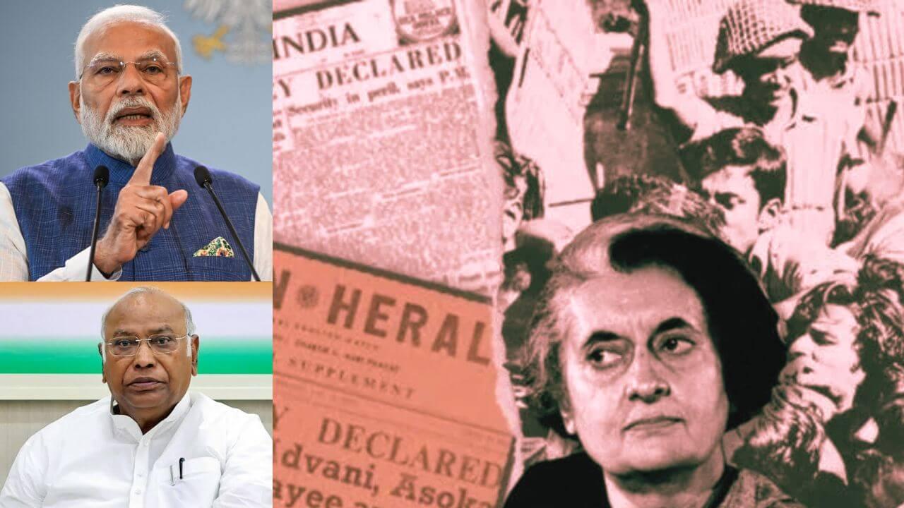 आणीबाणीची 50 वर्ष, पंतप्रधानांसह मंत्रिमंडळानं पाळलं मौन, भाजपा-काँग्रेसचं एकमेकांवर टीकास्त्र