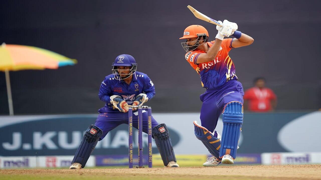 टी-20 मुंबई लीग 2025 – श्रेयस अय्यरच्या फाल्कन्सची सूर्यकुमार यादच्या ट्रायम्फ्स नाईट्सवर चार विकेट्सनी मात