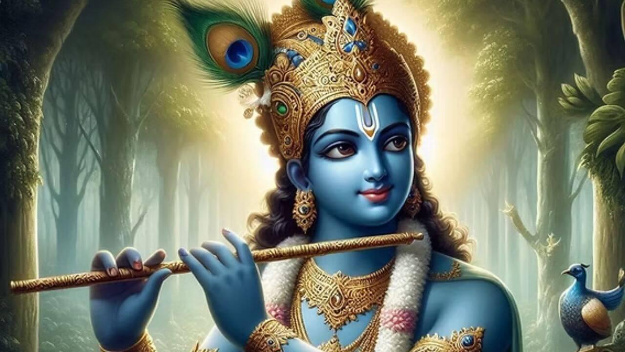 श्रीकृष्णाच्या मुकूटावर मोरपंख असण्यामागे नेमके कारण काय? जाणून घ्या!