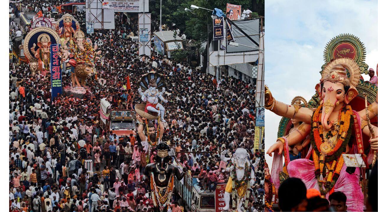 Ganpati Visrajan 2025: मुंबई, पुण्यासह राज्यभरात तयारी पूर्ण, भर पावसात किती तास चालणार मिरवणुका?