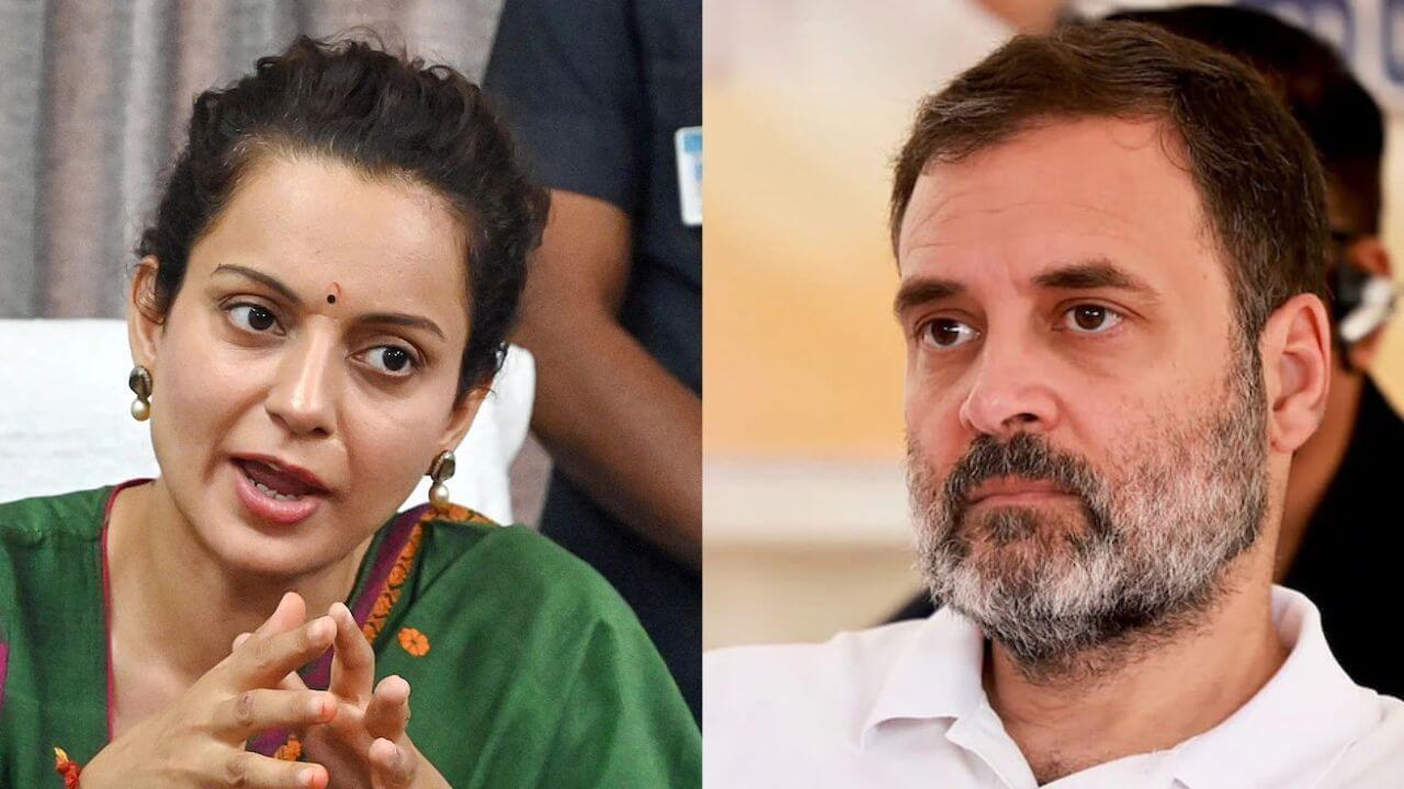 Kangana Ranaut On Rahul Gandhi : राहुल गांधी देशाला लागलेला कलंक; कंगना राणावतचा घणाघात