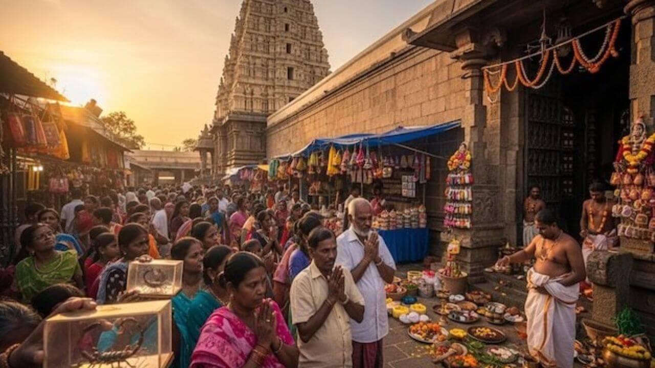 या मंदिरात भरतो विषारी विंचूंचा मेळा; भाविक अंगावरून फिरवतात पण चावतही नाहीत