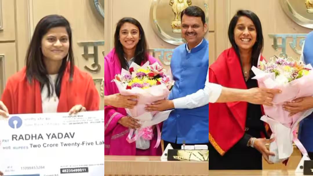महाराष्ट्र सरकारकडून वर्ल्ड चम्पियन खेळाडूंचा सन्मान, तीन खेळाडूंना मिळाले २.५ कोटींचे चेक