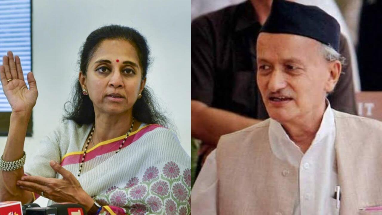 कोश्यारीना पद्मभूषण पुरस्कार मिळताच सुप्रिया सुळेंनी थेट हातच जोडले