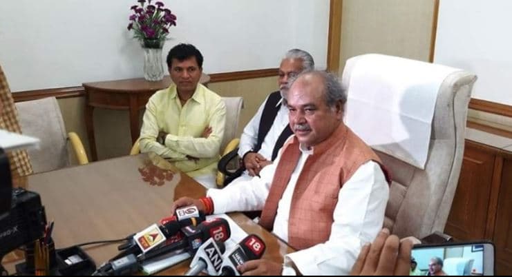 कृषि मंत्री नरेन्द्र सिंह तोमर ने संभाला पदभार, किसानों को लेकर कही ये बड़ी बात