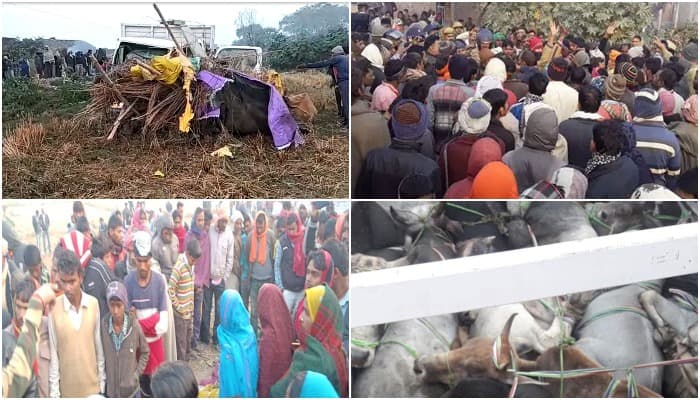 दर्दनाक हादसा : मकान में घुसा अनियंत्रित ट्रक, 7 की मौत, ग्रामीणों में आक्रोश, भारी पुलिस बल तैनात
