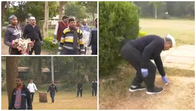 अब IG ने शुरू किया सफाई अभियान, जेयू परिसर को स्वच्छ बनाने किया श्रमदान