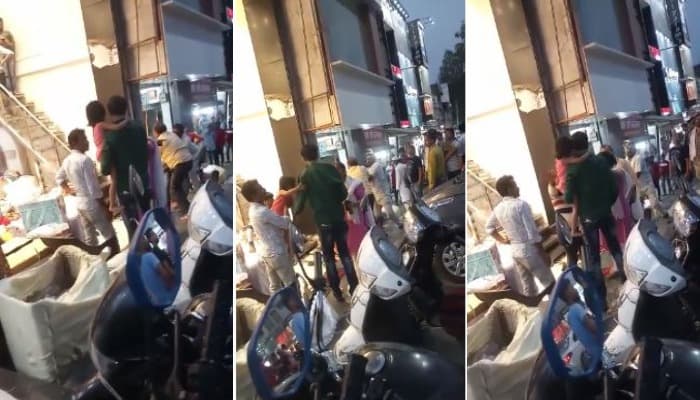 साड़ी व्यापारी ने बैंक अधिकारी से की मारपीट, मीडिया से भी बदसलूकी, वीडियो वायरल