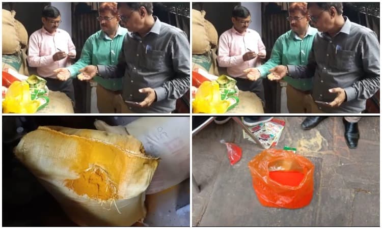 धनिया में मिलाया जा रहा था लकड़ी का बुरादा, मिर्ची में कलर पावडर, छापे में हुआ खुलासा