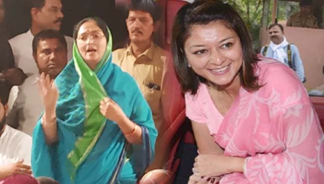 पति के जीत के लिए पूरा जोर लगा रहीं ‘रानी’ और ‘महारानी’