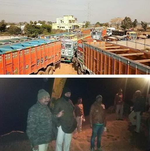 अवैध रेत खनन पर कलेक्टर की बड़ी कार्रवाई, 200 हाइवा समेत 8 पोकलेन जब्त