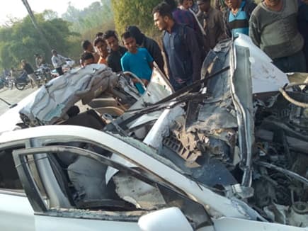 एमपी में भीषण सड़क हादसा: खड़े ट्रक में जा घुसी नेशनल खिलाडियों की कार, मौके पर मौत