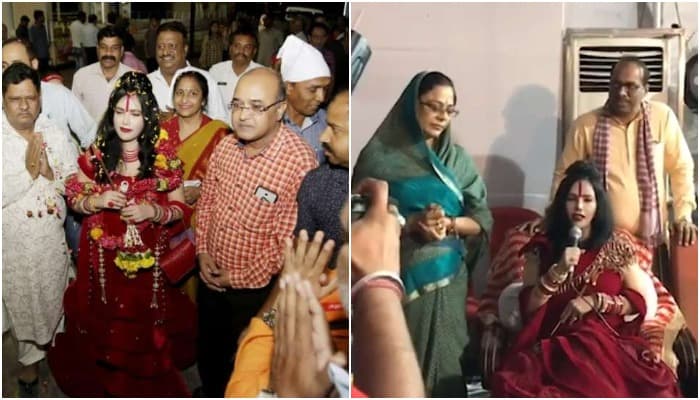 MP: पूर्व CM के घर पहुंची राधे मां, समर्थकों पर भड़की, बोली-मैंने तुम्हें जन्म दिया, तुमने नहीं