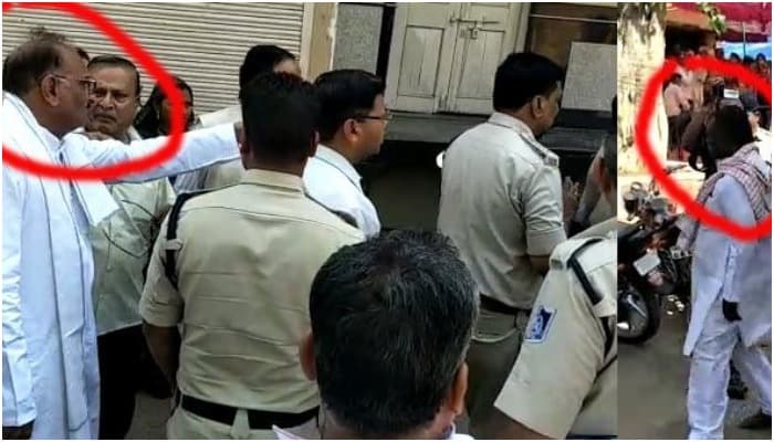 वोटिंग के बीच आपस में भिड़े कांग्रेस के पूर्व विधायक और BJP विधायक, बीच बचाव में उतरी पुलिस