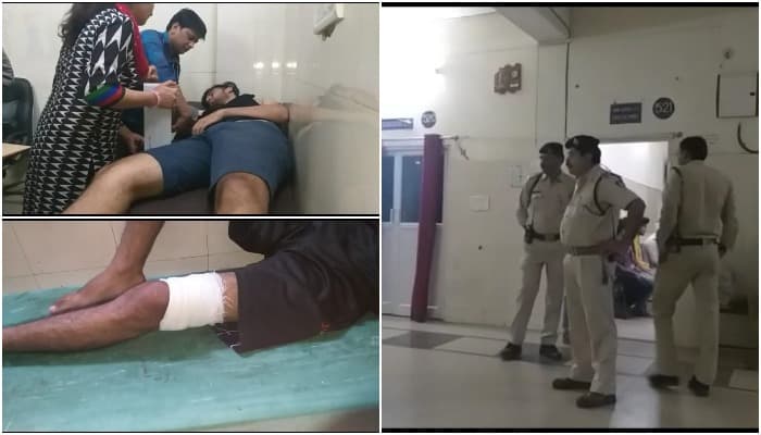 धारा 144 के बीच सड़क पर सरेआम फायरिंग, दो घायल, दहशत में लोग
