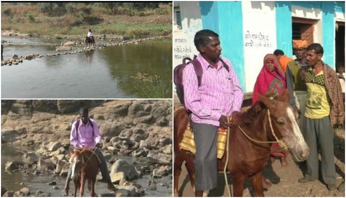 मिसाल: सड़क नही बनी तो शिक्षक ने खरीदा घोड़ा, अब 14KM सफर तय कर जाते हैं पढ़ाने