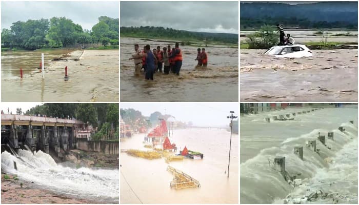 एमपी में भारी बारिश ने मचाई तबाही, कई मंदिर डूबे, 6 युवक बहे, आगे ऐसा रहेगा मौसम