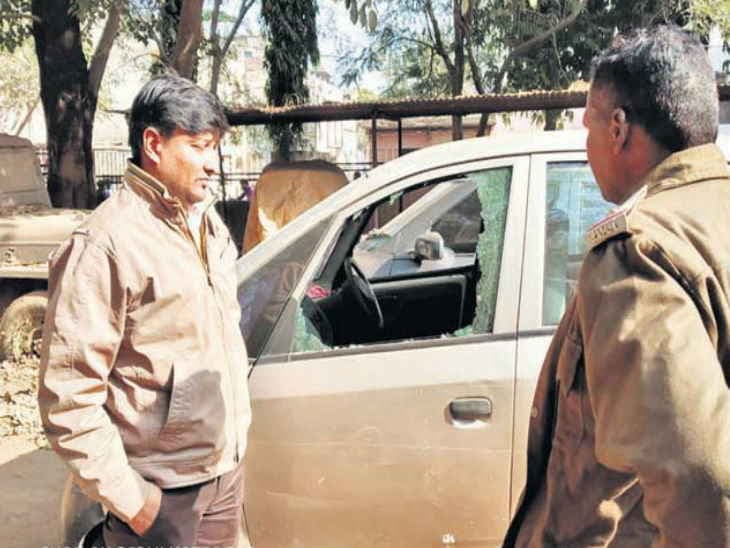 एमपी के पूर्व राज्यपाल के नाती पर हमला, कार के कांच फोड़े, गले पर अड़ाया चाकू