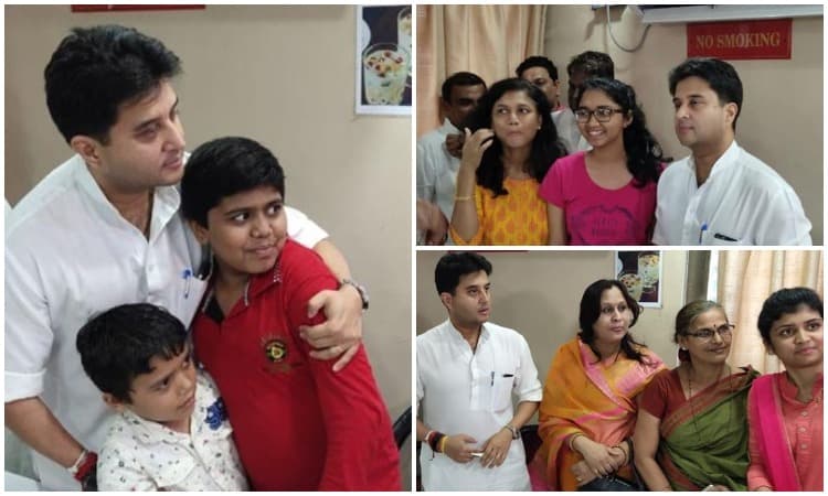 ‘डिनर’ से पहले सिंधिया की ‘कॉफी’ पर चर्चा, बच्चों संग ली सेल्फी, देखिये वीडियो