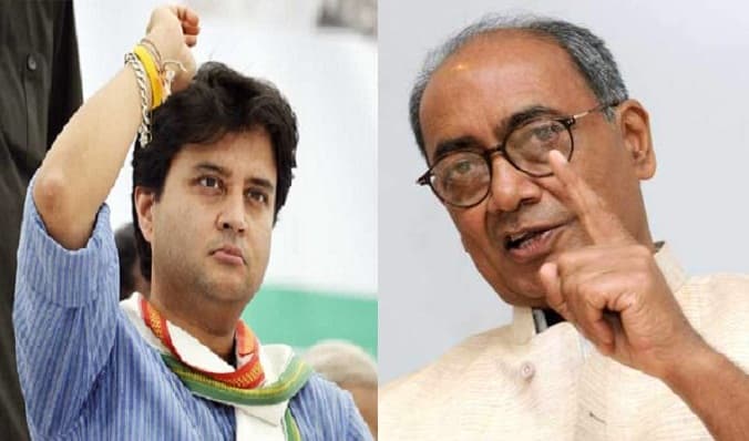 फिर दिग्विजय के निशाने पर आए सिंधिया, बोले- स्व. माधवराव सिंधिया से तुलना करना ठीक नहीं