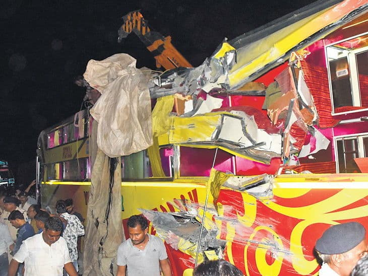 तीर्थयात्रियों से भरी बस अनियंत्रित होकर पलटी, हादसे में चार लोगों की मौत