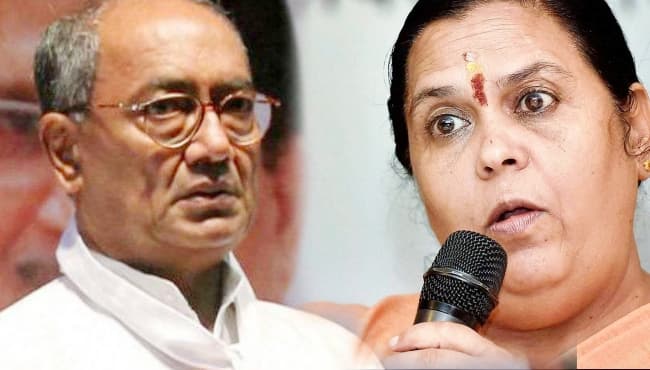 ‘कश्मीर’ पर मप्र में तेज हुई जुबानी जंग, उमा ने दिग्विजय पर किया तीखा वार