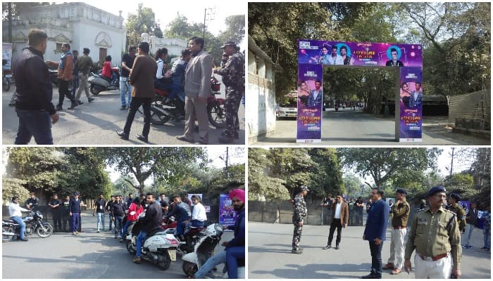 बॉलीवुड सिंगर्स कॉन्सर्ट से पहले रास्ता किया बंद, जनता परेशान, भारी पुलिस बल तैनात