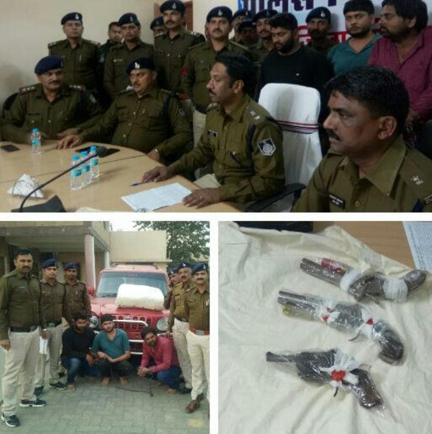 पुलिस ने घेराबंदी कर 3 अन्तर्राज्यीय तस्करों को 21 किलो गांजा के साथ किया गिरफ्तार