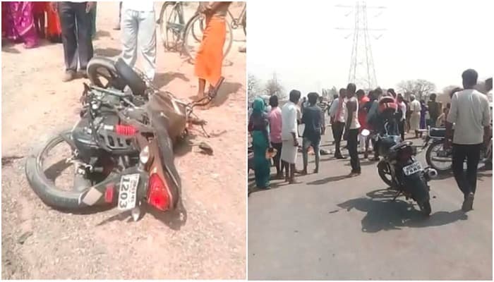 दर्दनाक सड़क हादसा: टैंपों ने बाइक को मारी टक्कर, 4 की मौत, कई फीट दूर जाकर गिरे शव