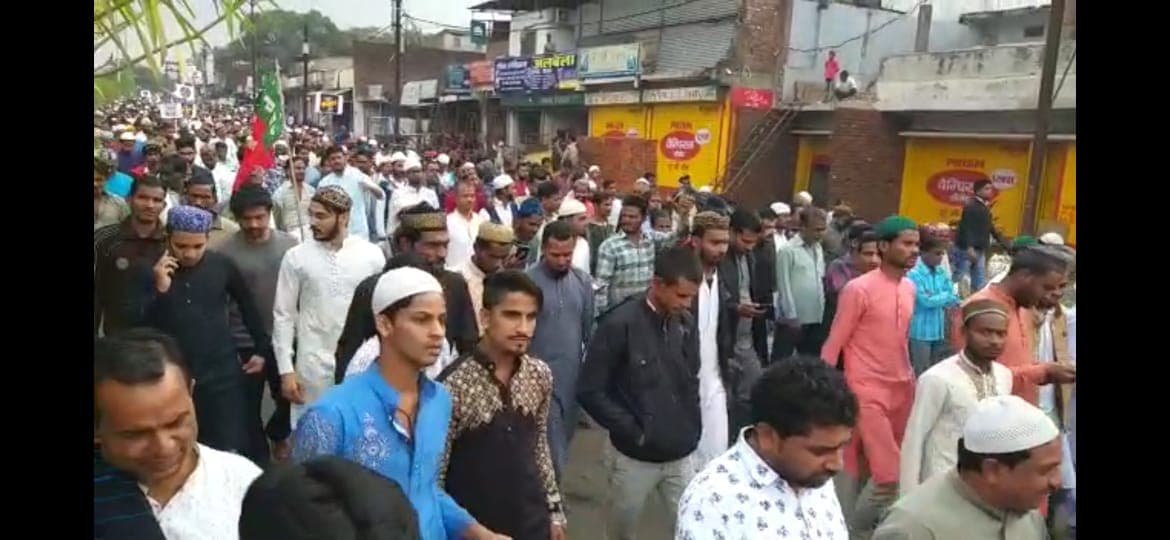 CAB और NRC के खिलाफ जबलपुर में प्रदर्शन