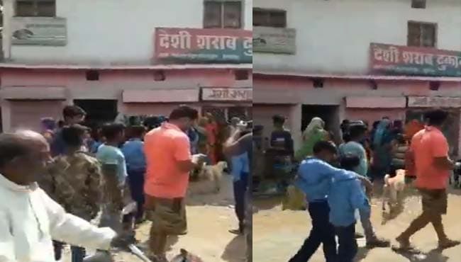 स्कूल के पास शराब दुकान का विरोध, ग्रामीणों ने की तोड़फोड़