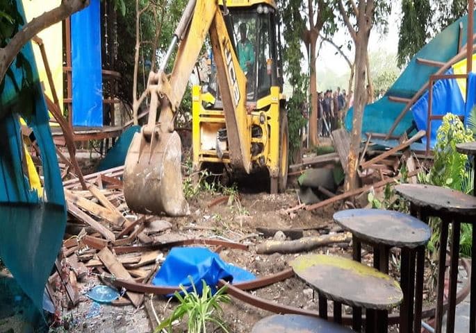 ऑपरेशन क्लीन: राजधानी में भू-माफियाओं के अवैध निर्माणों पर कार्रवाई