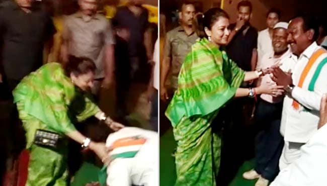 VIDEO: “महारानी” के पैरों में गिरे नपा अध्यक्ष, महिलाओं ने पहनाई मालाएं