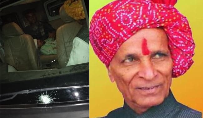 बीजेपी प्रत्याशी हजारीलाल दांगी के प्रचार वाहन पर पथराव, भाजपा नेता घायल
