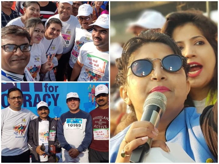 जिद करो, वोट करो थीम पर जिला प्रशासन और निर्वाचन आयोग ने कराई रन फॉर डेमोक्रेसी