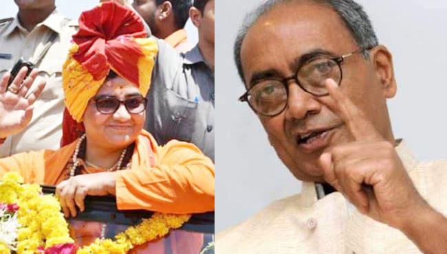 साध्वी प्रज्ञा vs दिग्विजय सिंह का मुकाबला, देश भर में चर्चा में रहेगा भोपाल का चुनाव