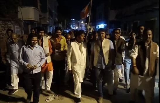 बिखरी भाजपा एकजुट नजर आई, चौधरी के लिए वोट मांगने सड़कों पर निकले भाजपाई