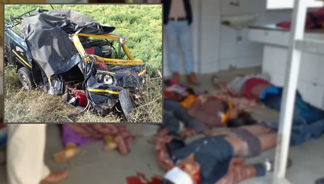 दर्दनाक हादसा: डंपर ने ऑटो को मारी टक्कर, 6 लोगों की मौत
