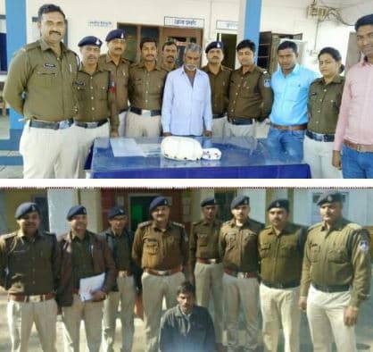 नवागत एस पी के निर्देश पर वैढ़न व नवानगर टीआई ने दो गांजा तस्करो को दबोचा
