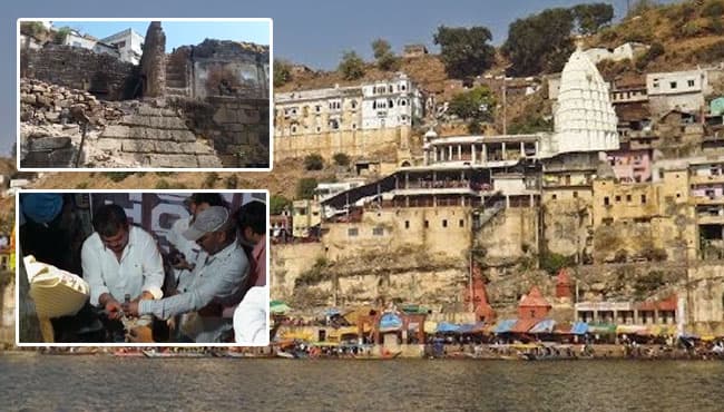 ओंकारेश्वर मन्दिर के गर्भगृह में मिली गुप्त दीवार, मूल ज्योतिर्लिंग होने का अनुमान