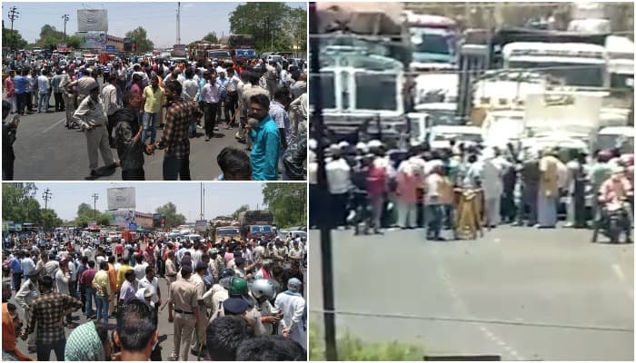BJP नेता की हत्या के विरोध में सड़कों पर उतरे ग्रामीण, चक्काजाम, भारी पुलिस बल तैनात