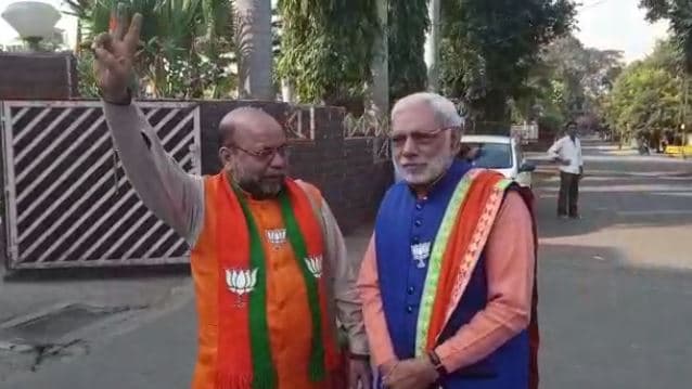 VIDEO : भाजपा प्रदेश कार्यालय मे मोदी शाह!