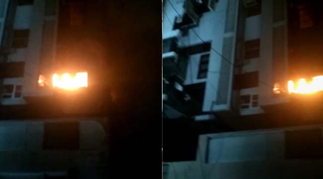 कारखाने में लगी आग, रहवासियों और फायर ब्रिगेड की तत्परता से पाया काबू