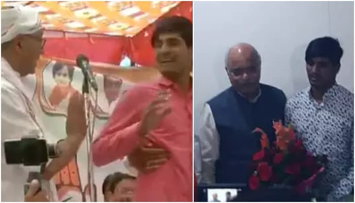 दिग्विजय के सामने मोदी की तारीफ करने वाले शख्स का भाजपा ने किया सम्मान