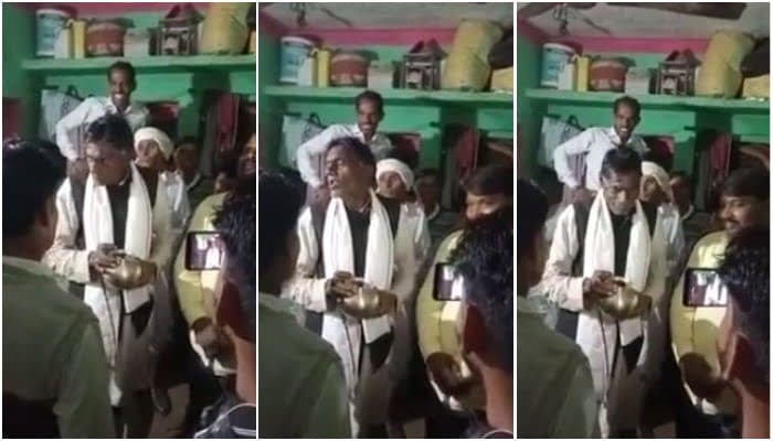BJP के पक्ष में मतदान करने कार्यकर्ताओं ने सरपंच को गंगाजल उठवाकर जबरन दिलाई कसम, वीडियो वायरल