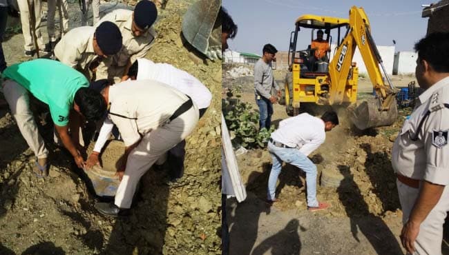 कंजरों के डेरों पर छापा, 3,81,500 रुपए की अवैध शराब जब्त
