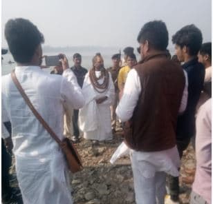 अवैध उत्खनन के खिलाफ कम्प्यूटर बाबा का अनिश्चितकालीन धरना, भार्गव को दिया न्यौता